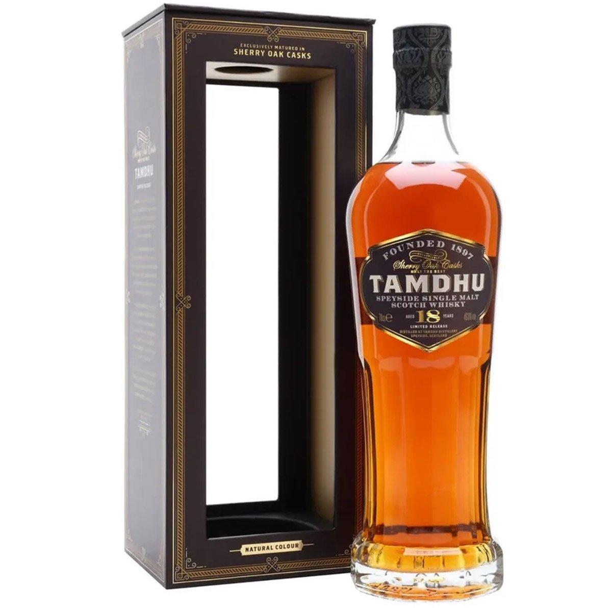 Виски Tamdhu 18 yo Single Malt Scotch Whisky 46.8% 0.7 л в подарочной упаковке - фото 1