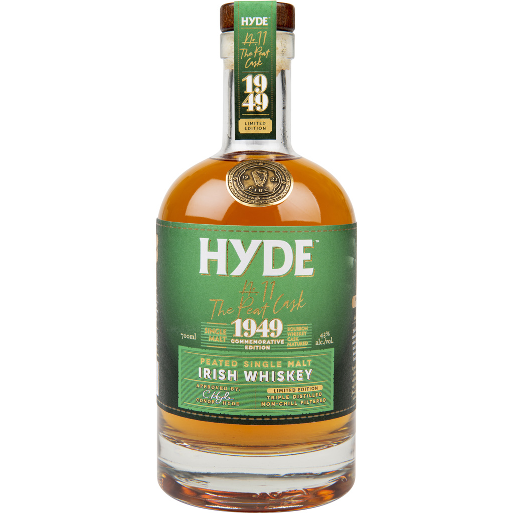 Виски Hyde №11 Peated 1949 Single Malt Irish Whiskey 43% 0.7 л - фото 1