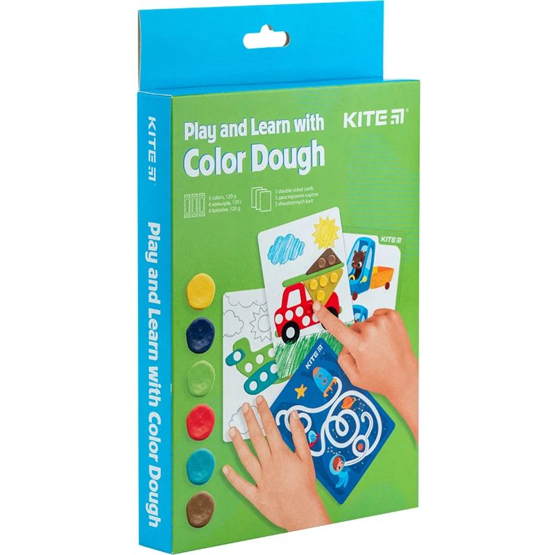 Набір Kite Ліпи і розвивайся тісто 6 кольорів і 5 карток (K23-326-2) - фото 2