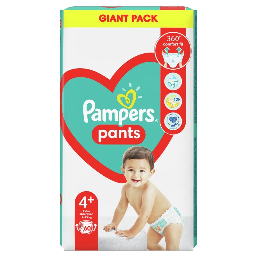 Підгузки-трусики Pampers Pants 4 (9-15 кг), 60 шт. - фото 2
