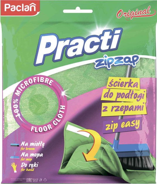 Ганчірка для підлоги Paclan Practi Zipzap, 1 шт. - фото 1