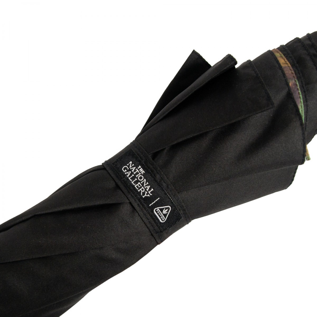 Жіноча парасолька-палиця напівавтомат Fulton 94 см чорна - фото 8