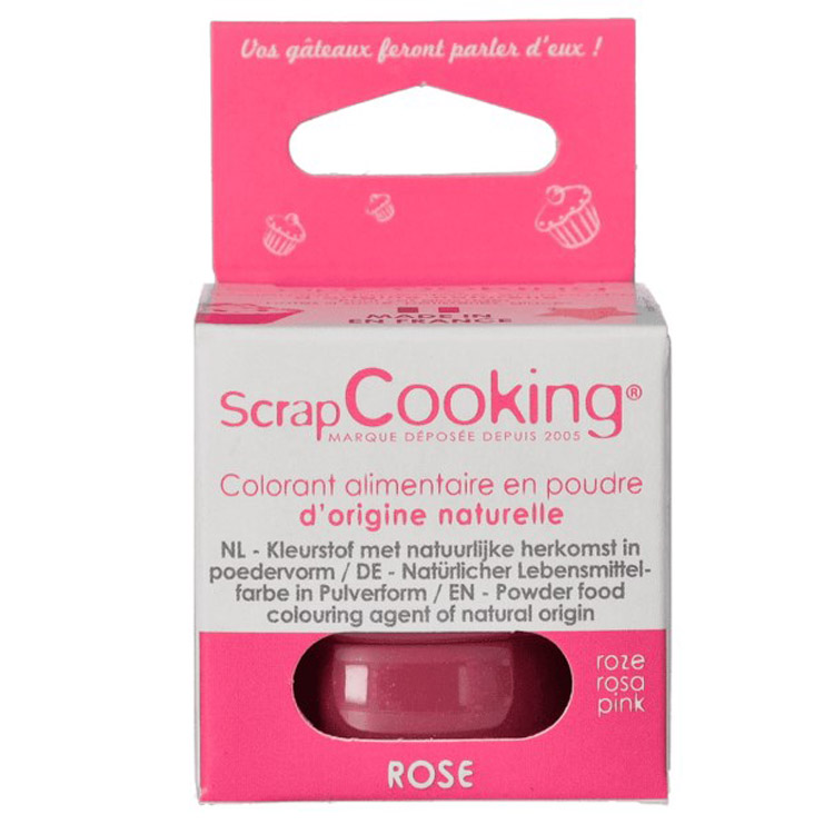 Харчовий барвник ScrapCooking натуральний рожевий 10 г - фото 1