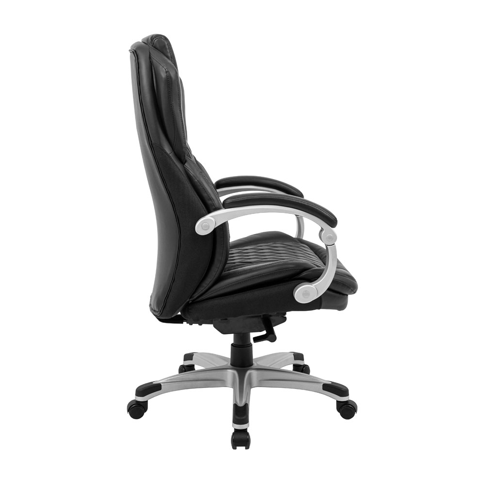 Кресло офисное Richman Премио Пластик Рич Synchro Кожа Сплит черный (RCM-1072) - фото 3