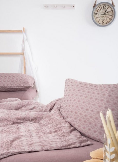 Комплект постельного белья Irya Janna, евростандарт, светло-розовый (svt-2000022266499) - фото 2