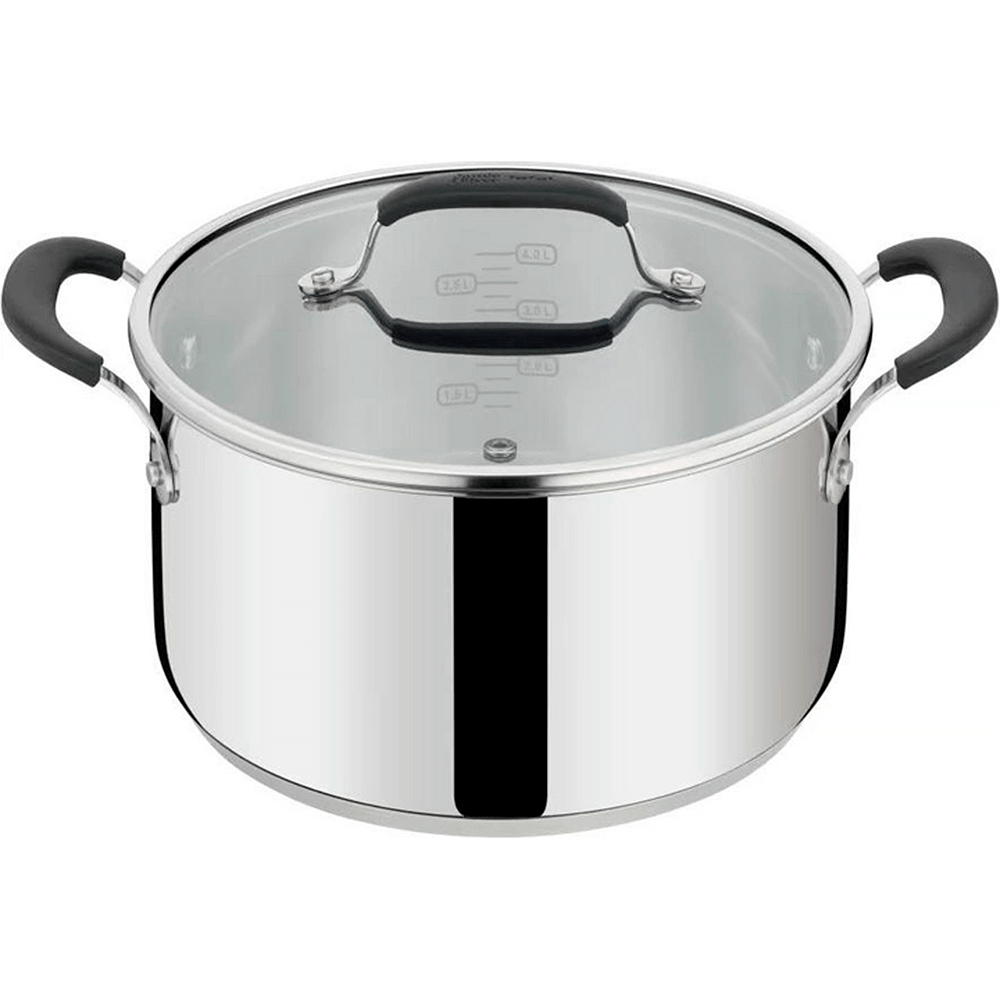 Кастрюля Tefal Jamie Oliver Home Cook с крышкой 24 см 5.4 л (E3184655) - фото 1