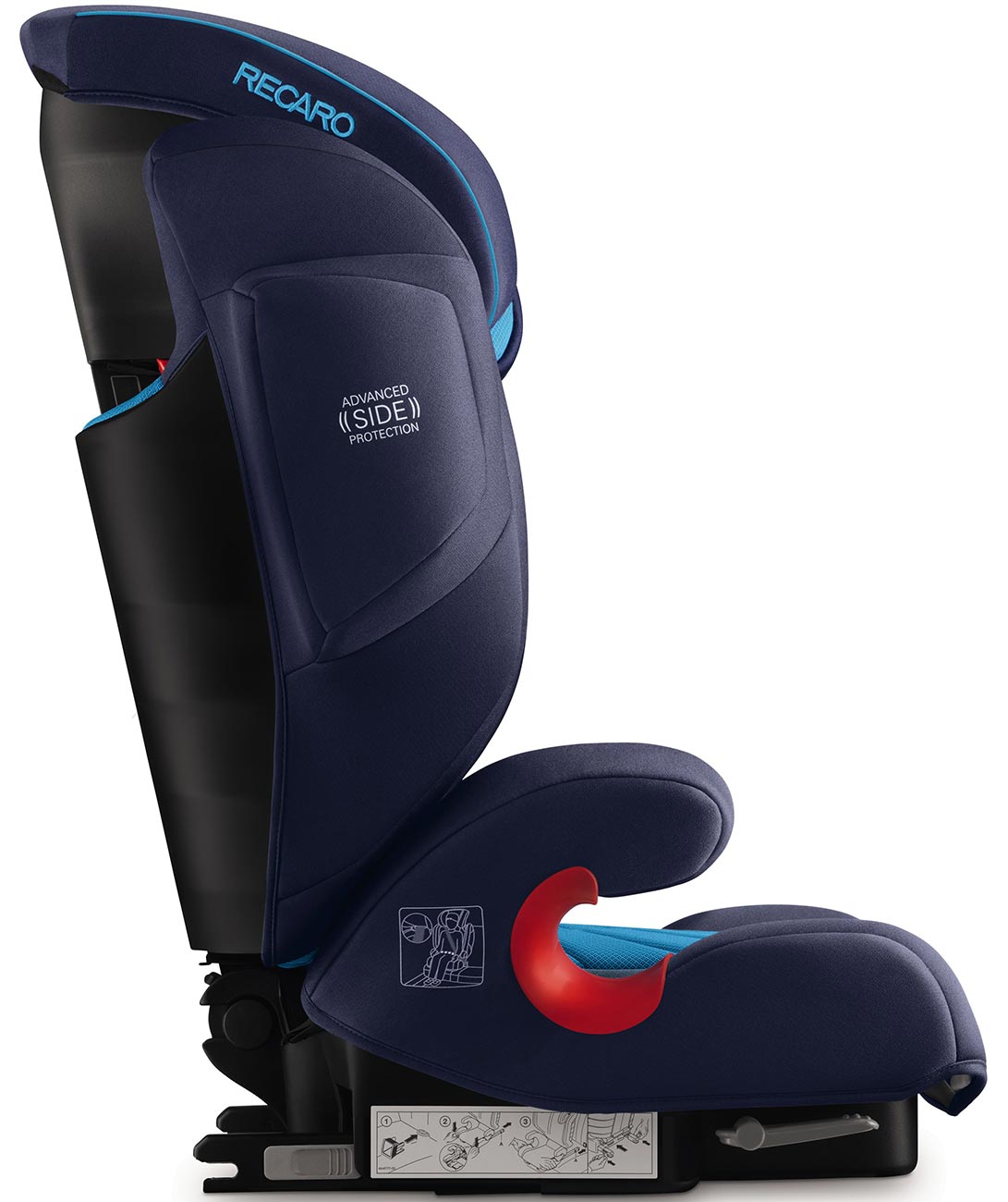 Автокрісло Recaro Monza Nova 2 Seatfix Xenon Blue, блакитний з темно-синім (6151.21504.66) - фото 3