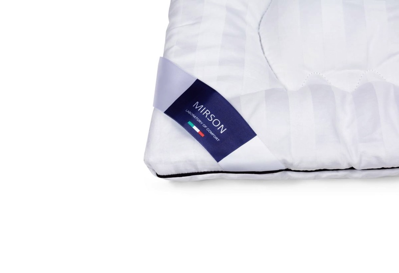 Одеяло антиаллергенное MirSon Royal Pearl Hand Made EcoSilk №066, демисезонное, 200x220 см, белое - фото 4