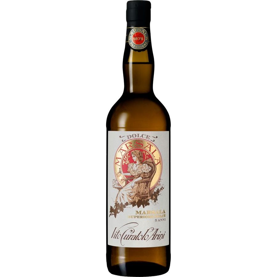 Вино Curatolo Arini Marsala 5 yo Superiore Dolce белое сладкое 18% 0.75 л - фото 1