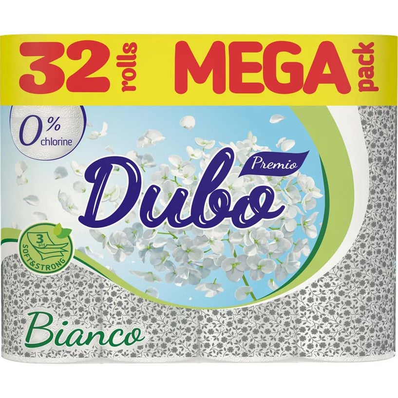 Туалетная бумага Диво Premio Bianco трехслойная 32 рулонов - фото 1