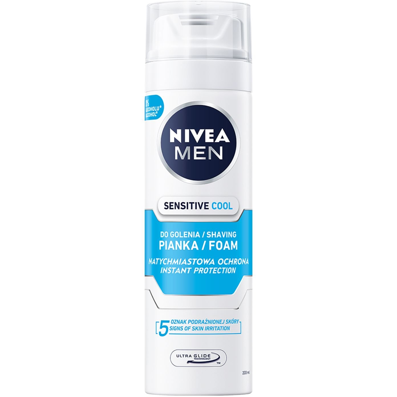 Пена для бритья Nivea Men охлаждающая, для чувствительной кожи, 200 мл (88541) - фото 1