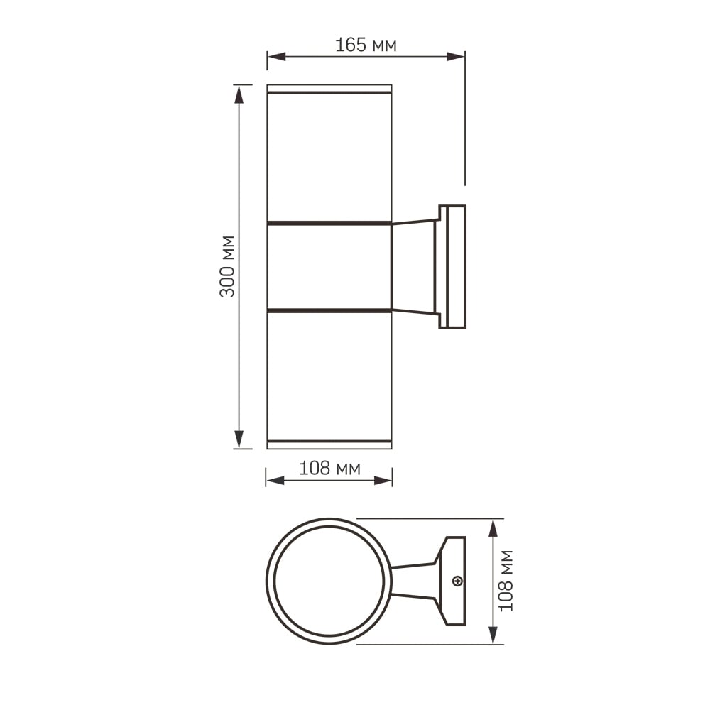 Светильник архитектурный Videx LED AR082G IP54 E27x2 (VL-AR082G) - фото 3