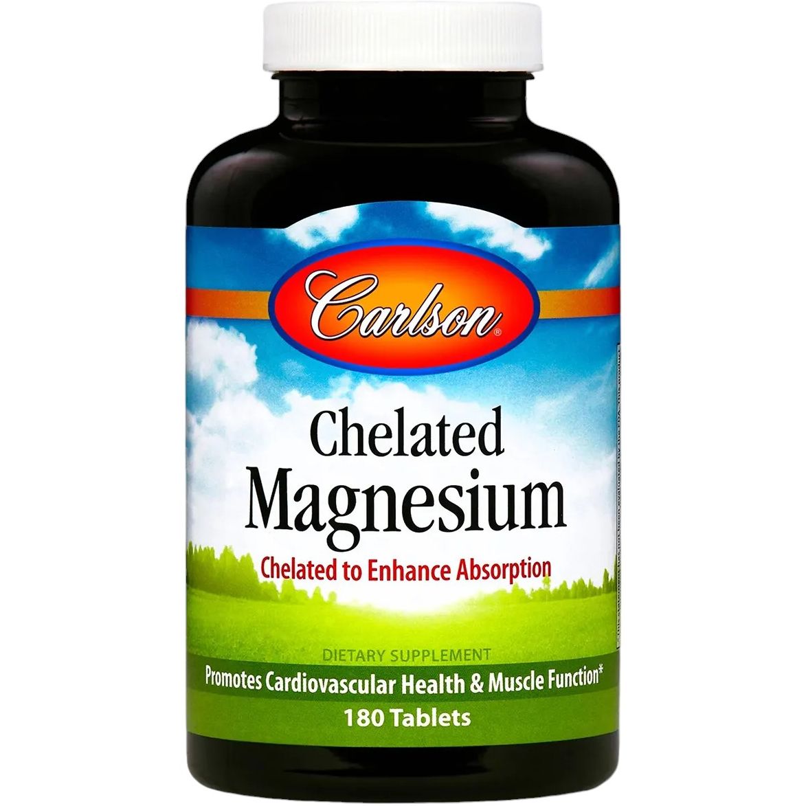 Магній Хелат Carlson Chelated Magnesium 180 таблеток - фото 1