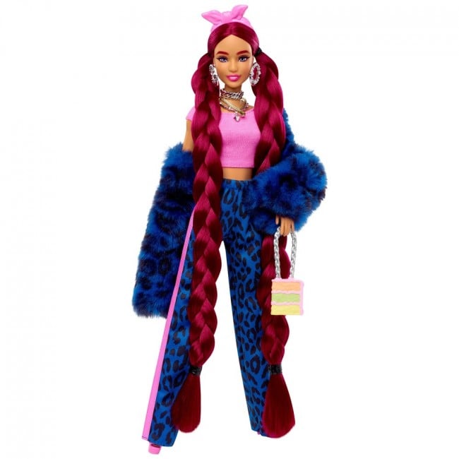 Лялька Barbie Екстра у синьому леопардовому костюмі (HHN09) - фото 3