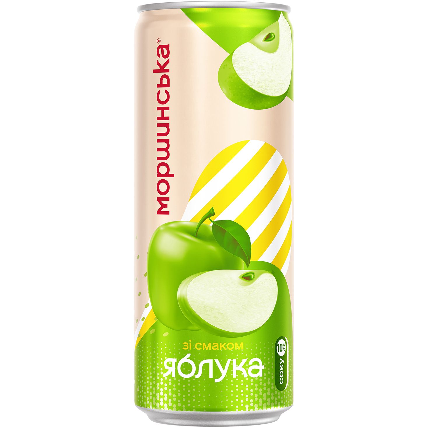 Напій Моршинська Лимонада Яблуко середньогазований 0.33 л - фото 1
