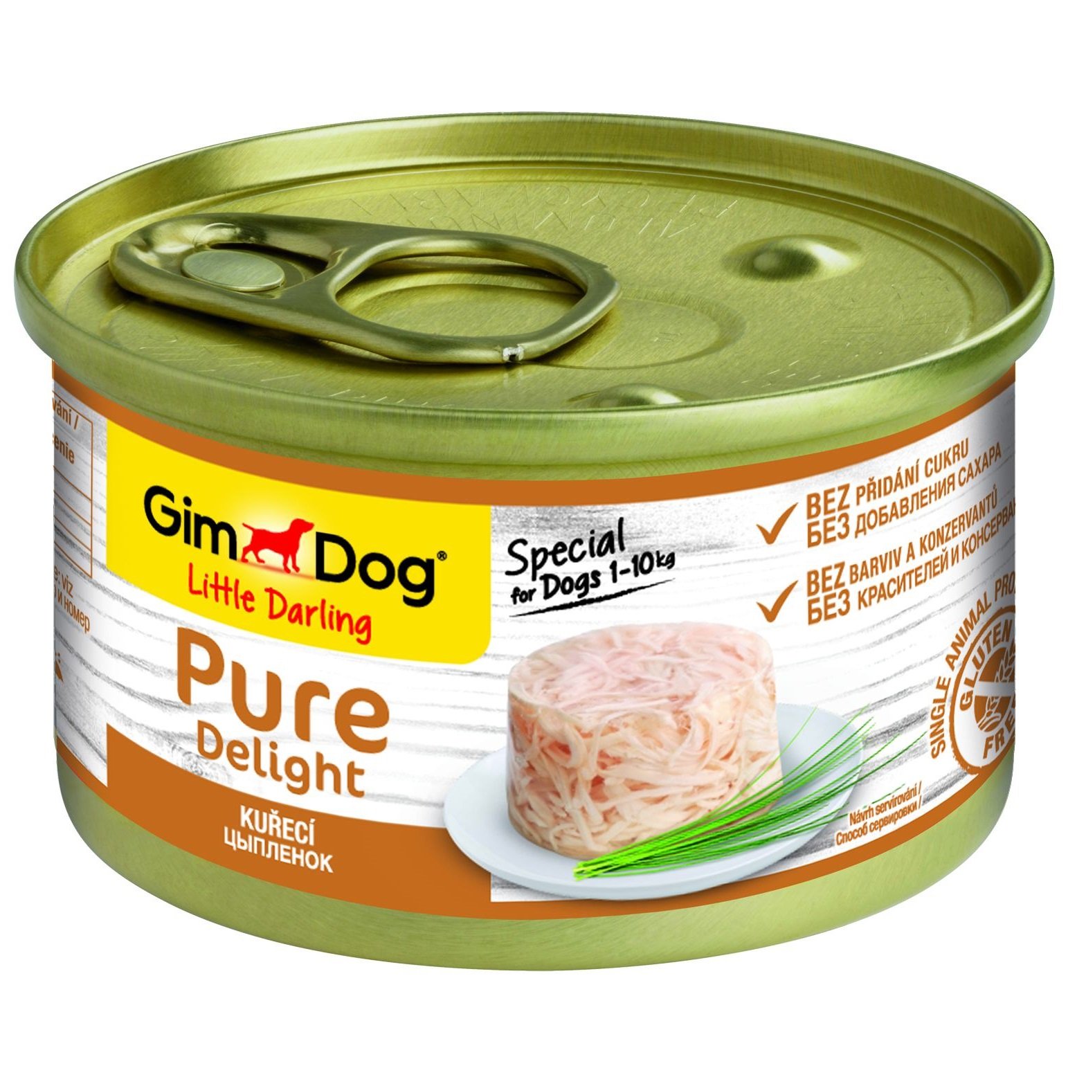 Вологий корм для собак GimDog LD Pure Delight, для мініатюрних порід вагою до 10 кг, з куркою, 85 г - фото 1