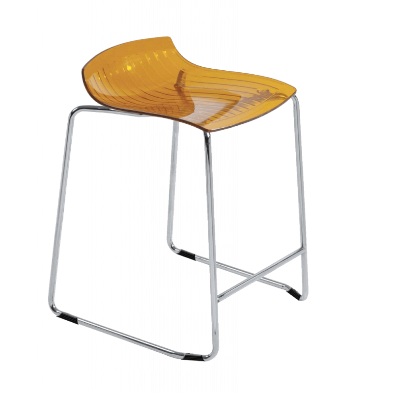 Барный стул Papatya X-Treme Sled, оранжевый (2210309627015) - фото 1