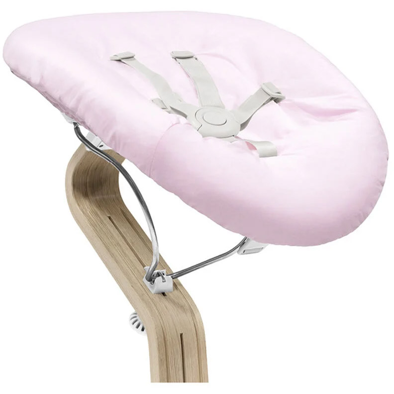 Шезлонг для новорожденного Stokke Nomi Newborn Set White/Grey Pink (625901) - фото 2