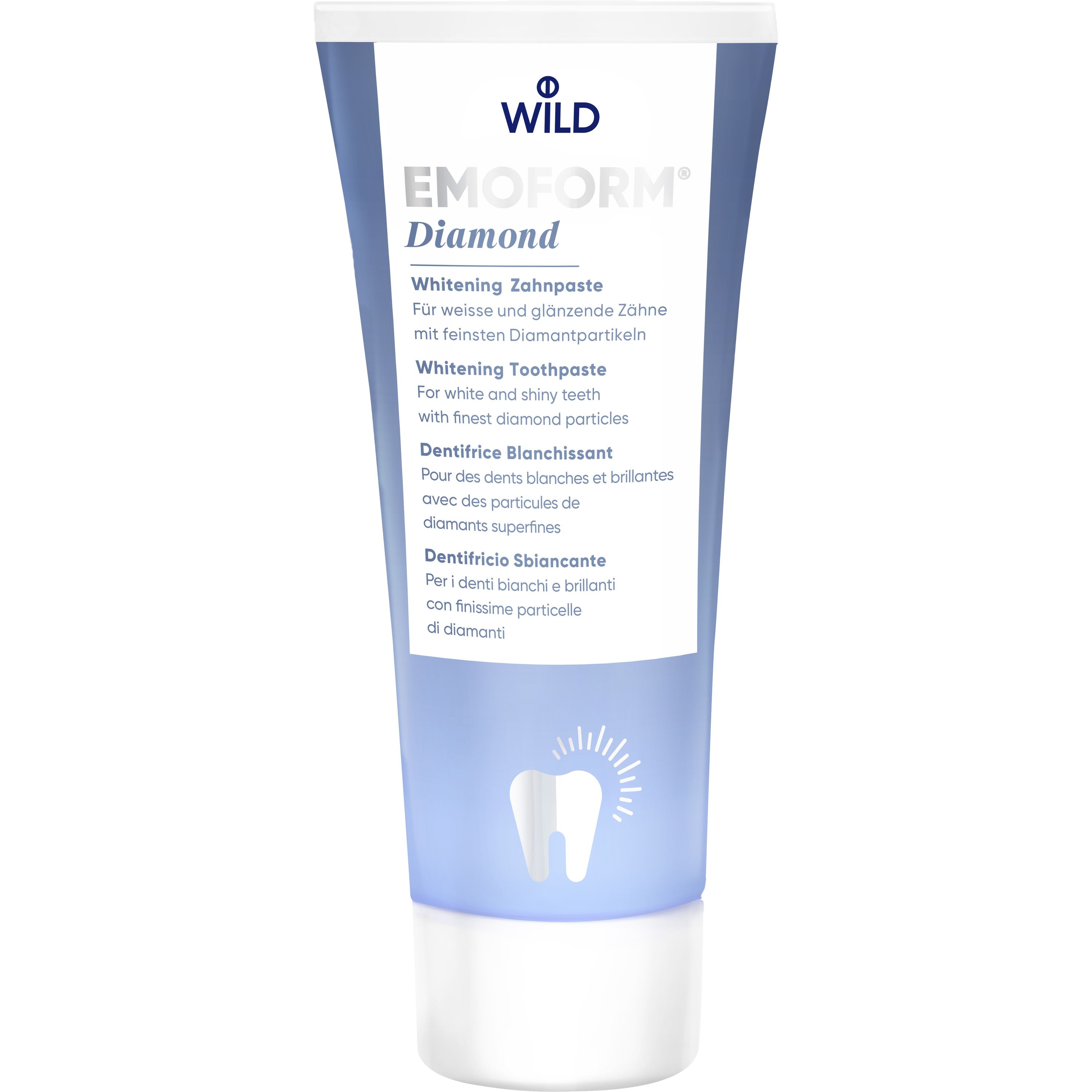 Зубная паста Dr. Wild Emoform Diamond Отбеливающая 75 мл - фото 1