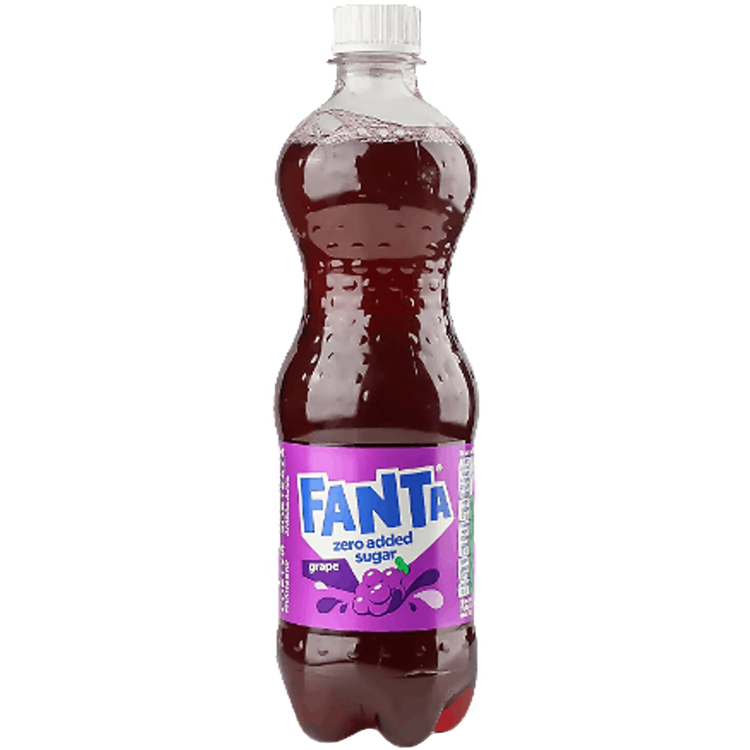 Напиток Fanta Grape Zero Sugar безалкогольный сильногазированный 500 мл - фото 1