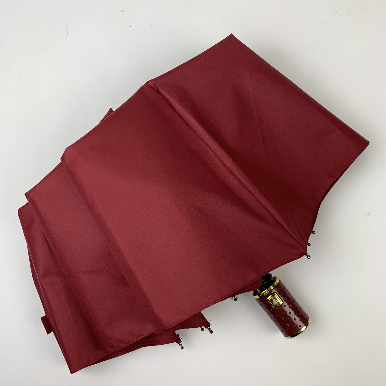 Женский складной зонтик полуавтомат Max 102 см бордовый - фото 5