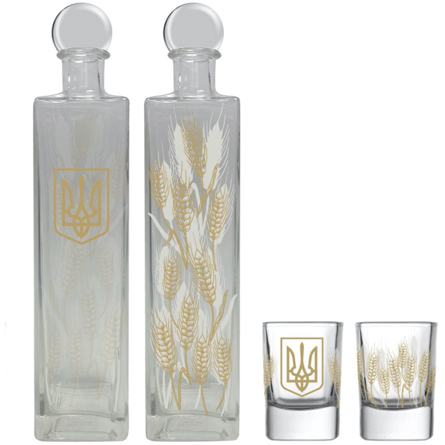 Набір для горілки Concept Glass Українське 55 мл 4 шт. (CG41-1060) - фото 1