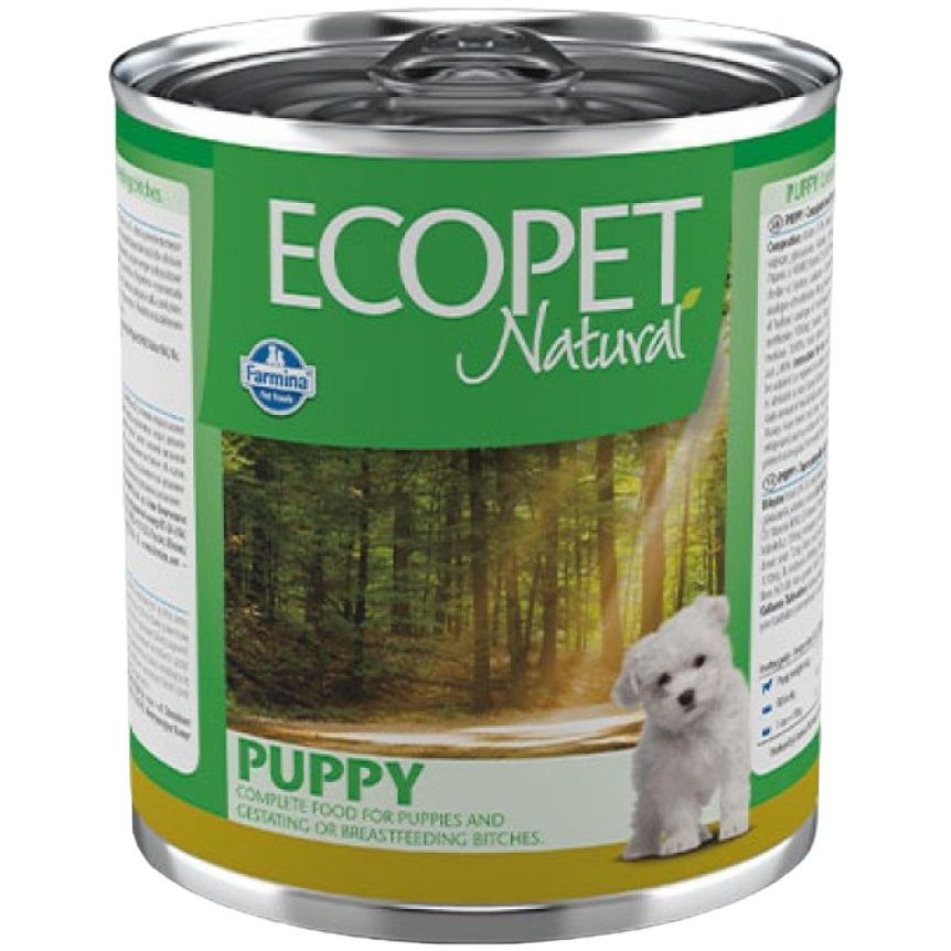 Влажный корм для щенков Farmina Ecopet Natural Puppy, с курицей, 300 г - фото 1