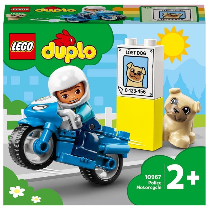 Конструктор LEGO DUPLO Поліцейський мотоцикл, 5 деталей (10967) - фото 1