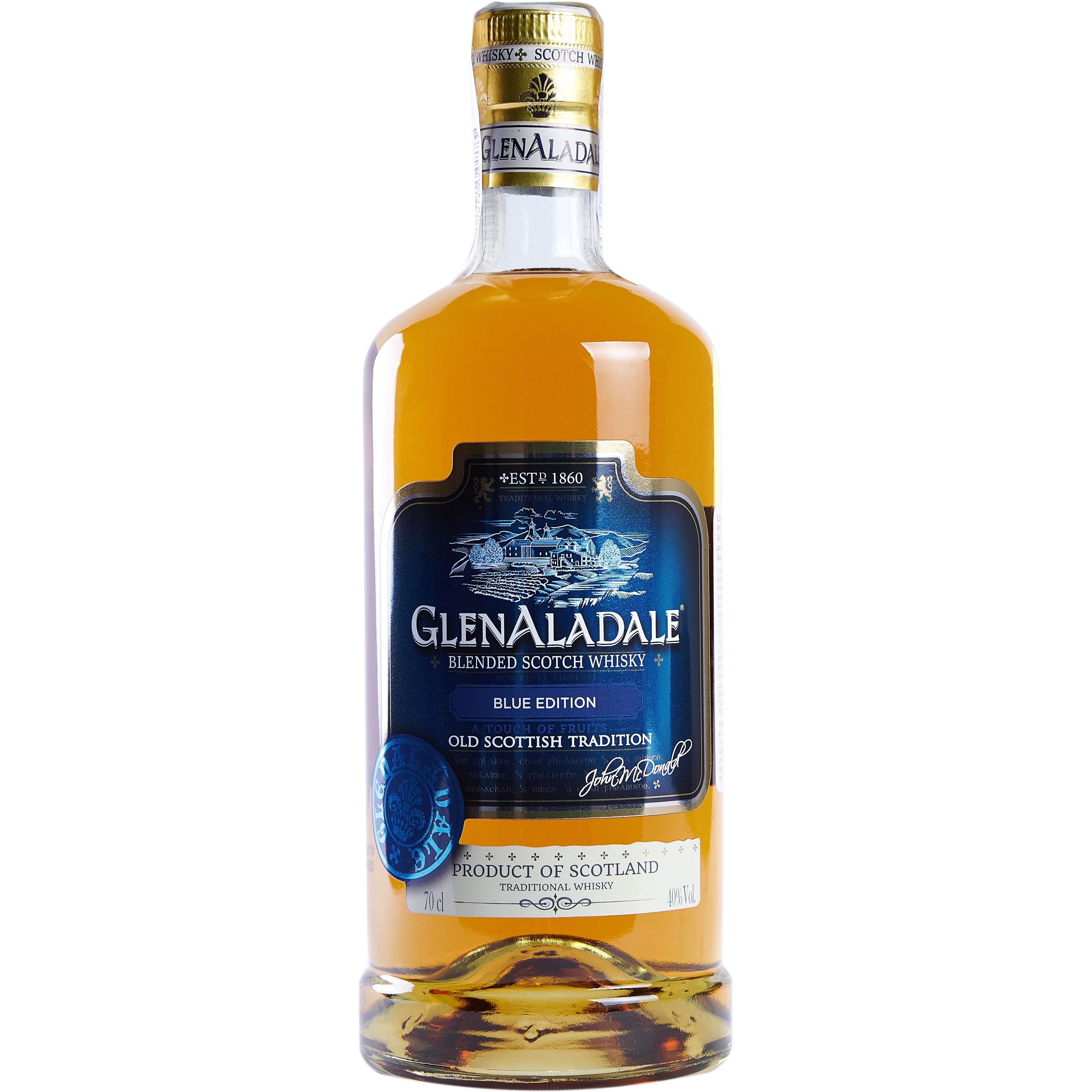 Виски GlenAladale Blue Edition Blended Scotch Whisky 40% 0.7 л (ALR16660) - фото 1