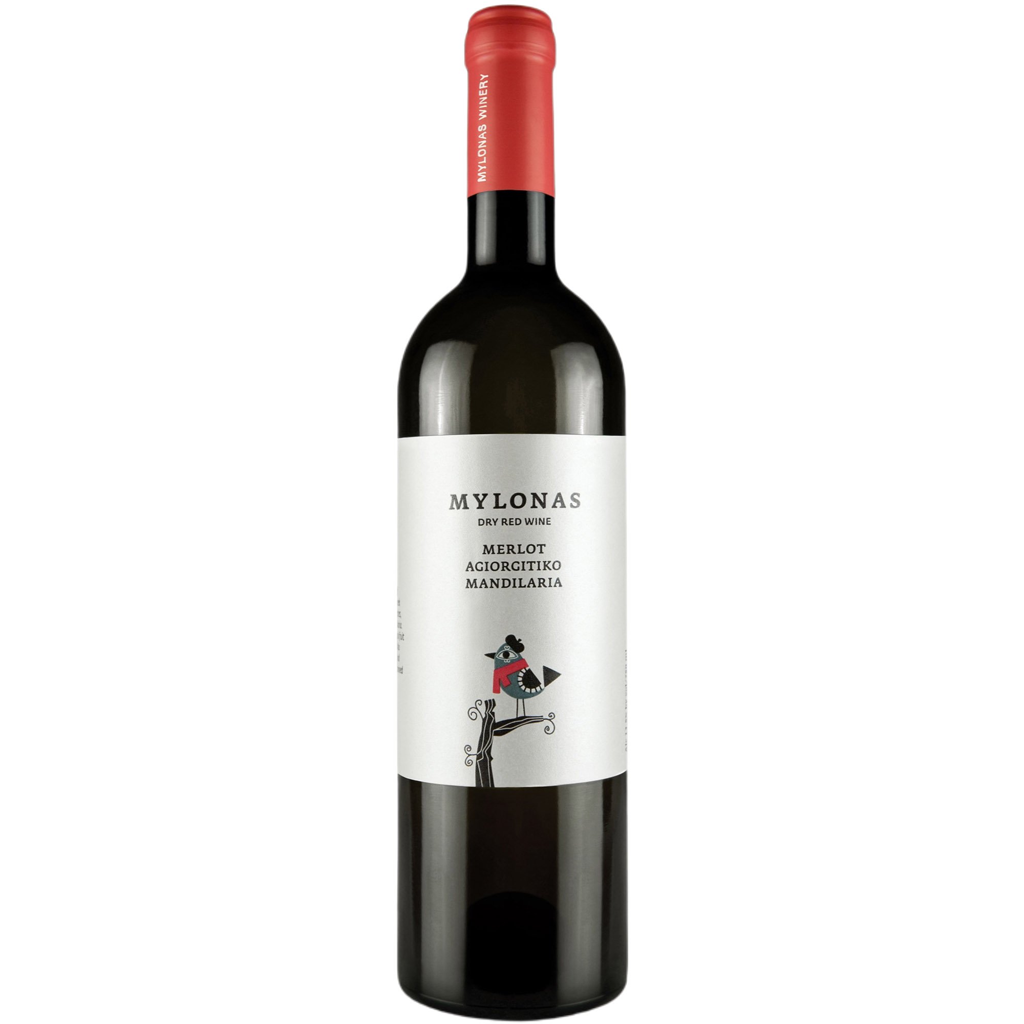 Вино Mylonas Merlot-Agiorgitiko-Mandilaria PGI Attiki красное сухое 0.75 л - фото 1