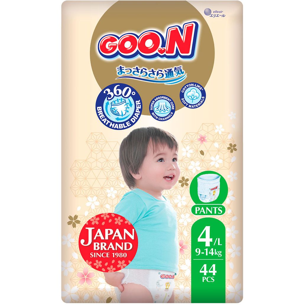 Подгузники-трусики Goo.N Premium Soft L (9-14 кг) 44 шт. - фото 1