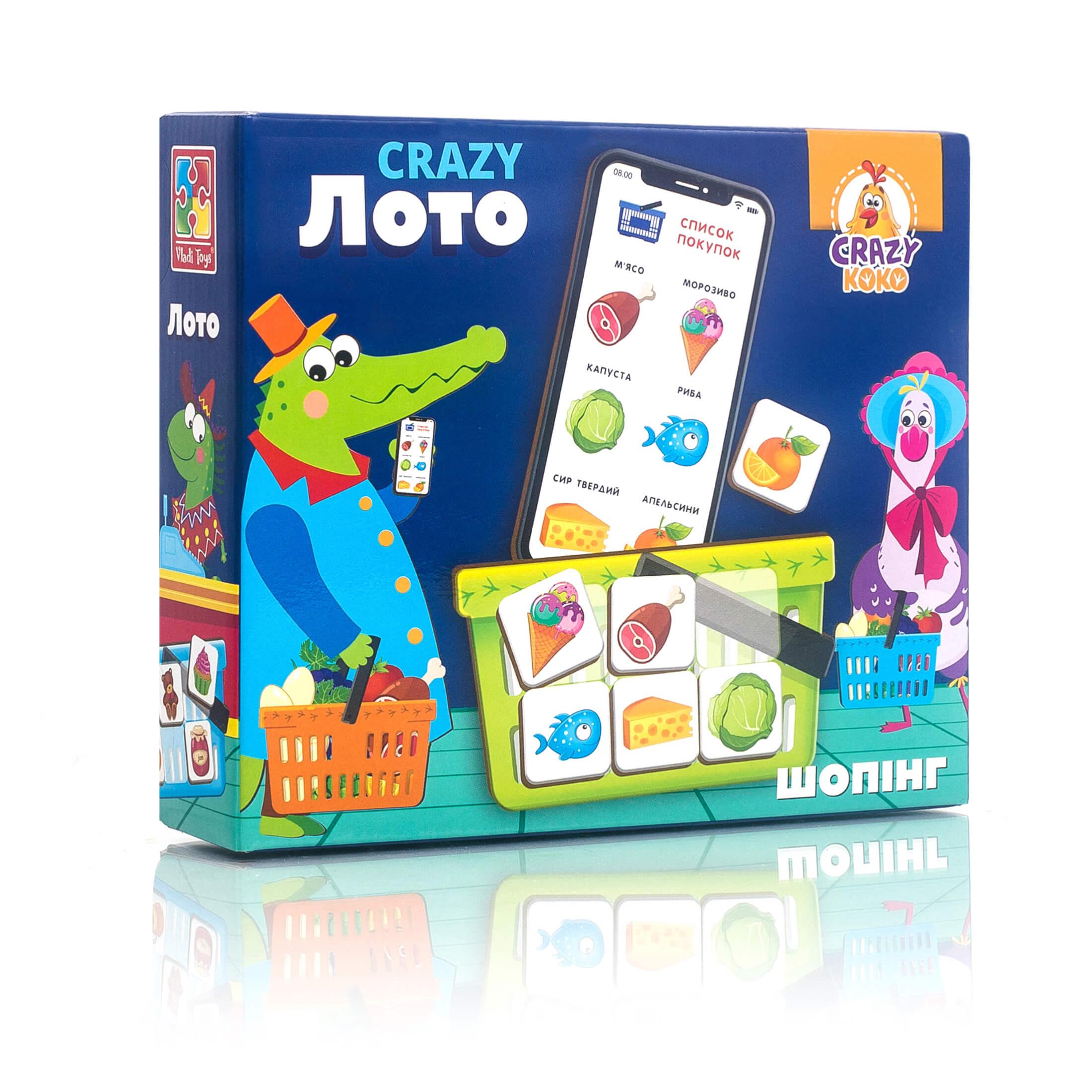 Настольная игра Vladi Toys Crazy Koko Лото, укр. язык (VT8055-09) - фото 1