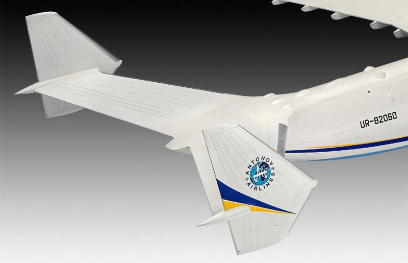 Сборная модель Revell Грузовой самолет Antonov АН-225 Мрия, уровень 5, масштаб 1:144, 203 детали (RVL-04958) - фото 9