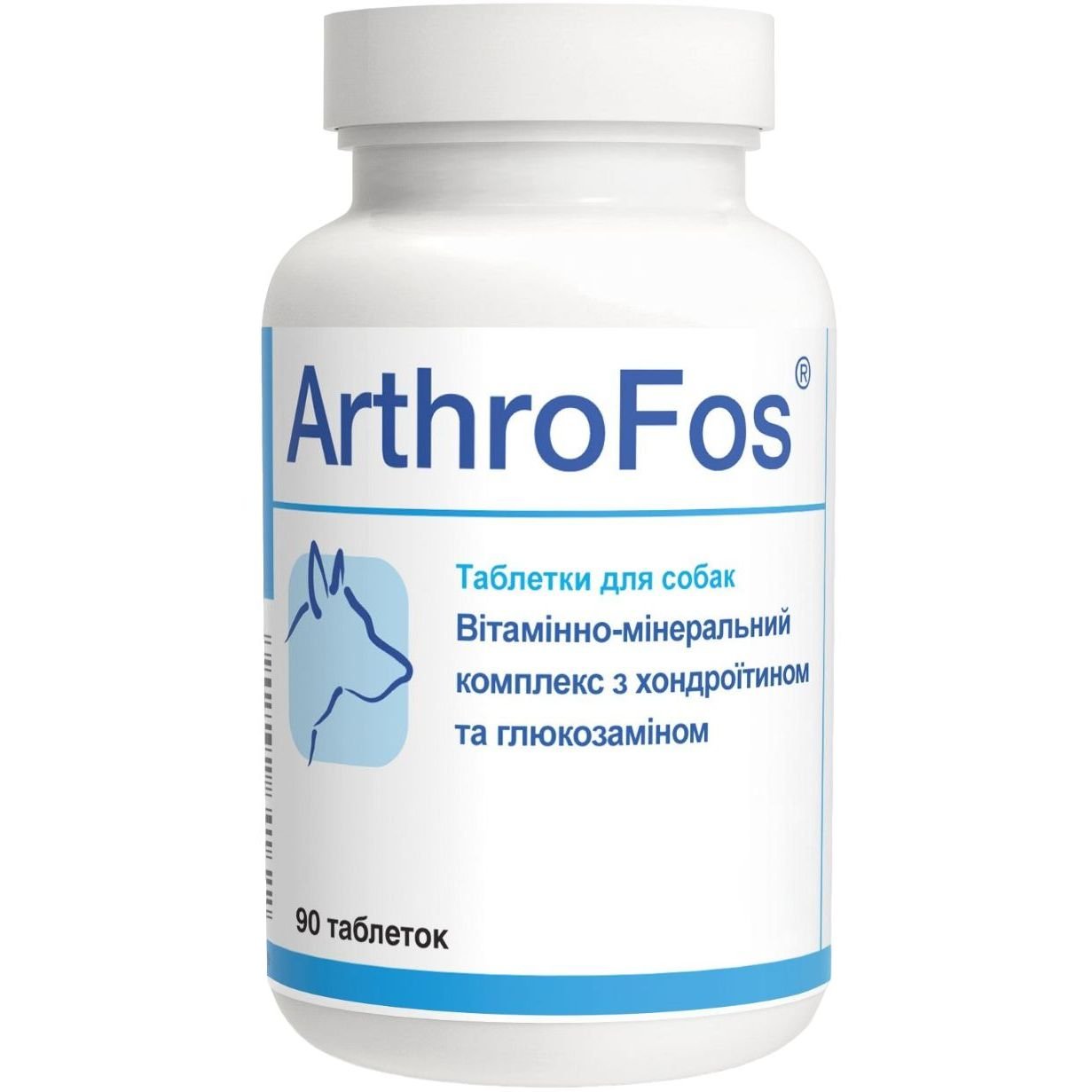 Вітамінно-мінеральна добавка Dolfos ArthroFos для опорно-рухової системи собак, 90 таблеток (139-90) - фото 1