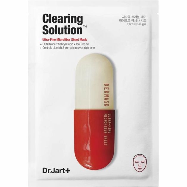 Очищувальна маска для обличчя Dr.Jart+ Dermask Micro Jet Clearing Solution 27 г - фото 1