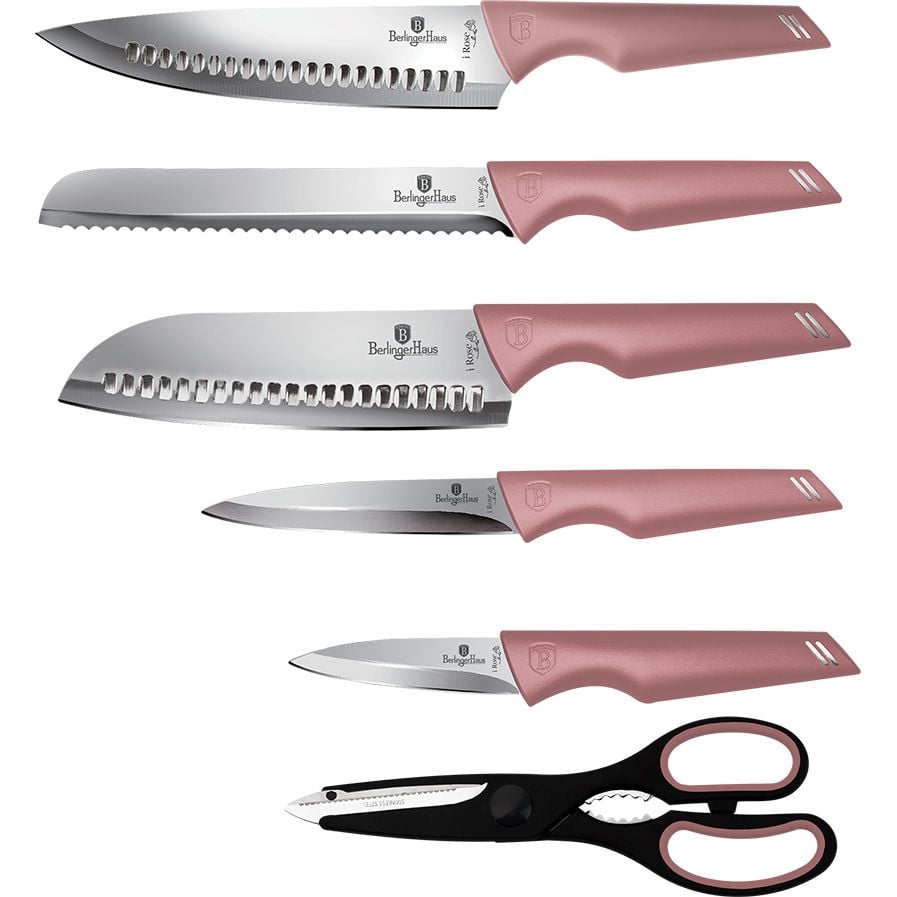 Набір ножів Berlinger Haus I-Rose Collection, рожевий (BH 2797) - фото 2