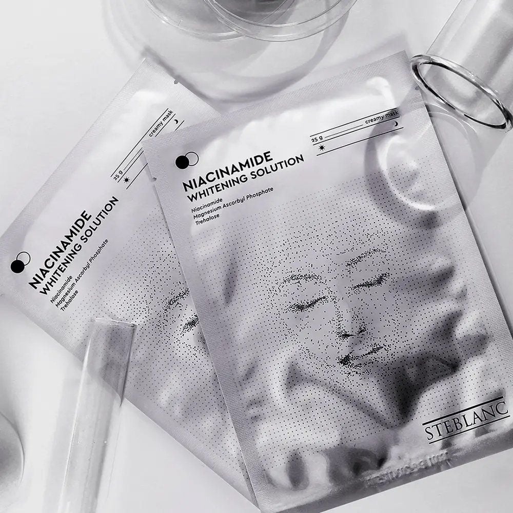 Тканинна маска для обличчя Steblanc Niacinamide Whitening Solution Освітлююча з ніацинамідом, 25 г - фото 3