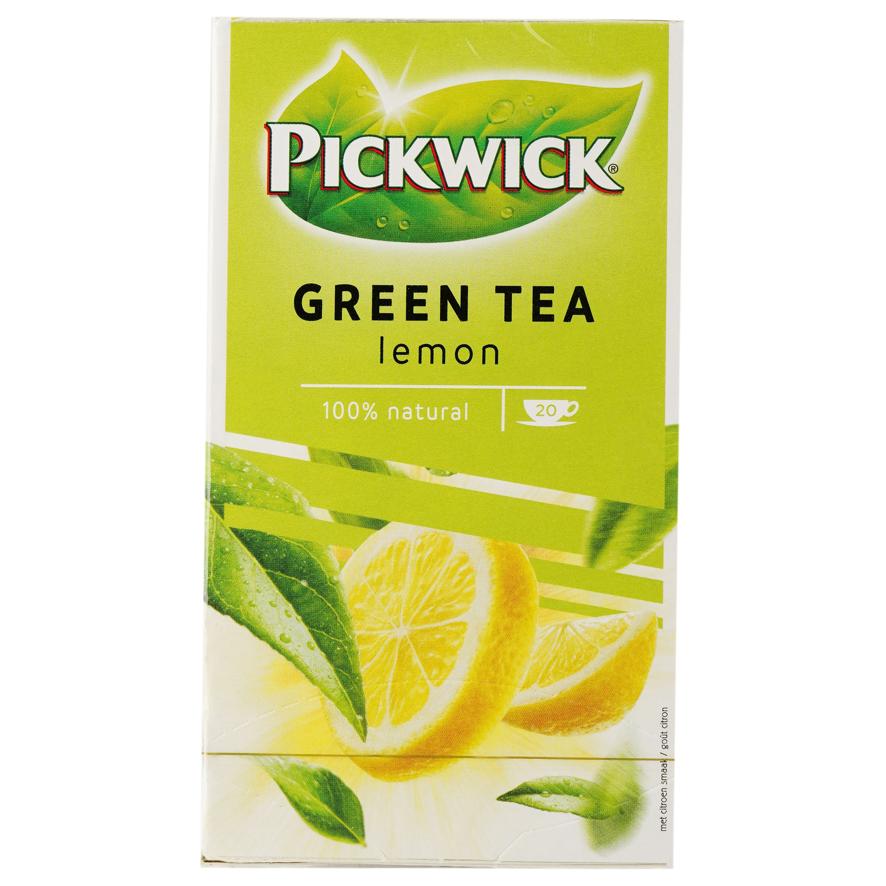 Чай зелений Pickwick з лемонграсом та цедрою лимона 40 г (20 шт. х 2 г) - фото 1