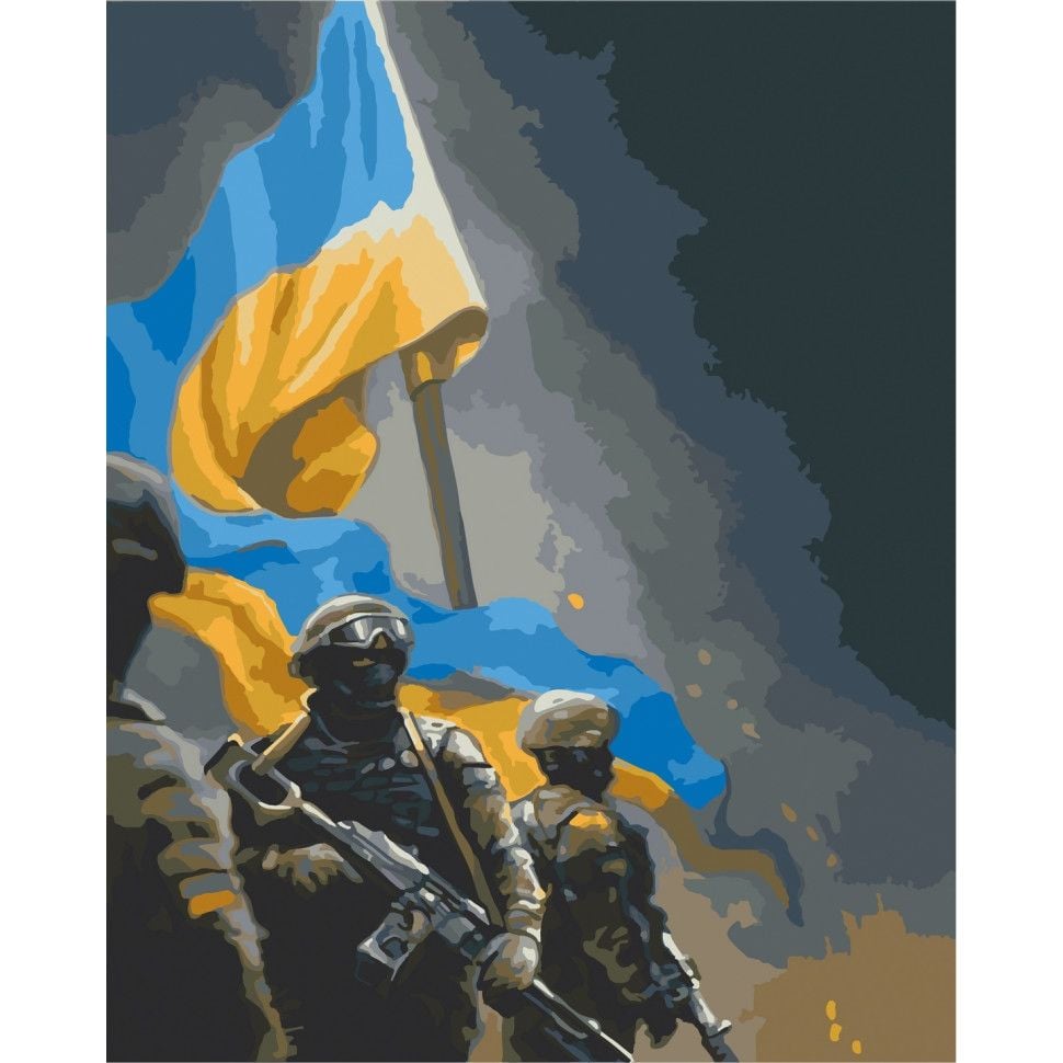 Картина за номерами Bambi Українські воїни 10339-NN 40х50 см - фото 1