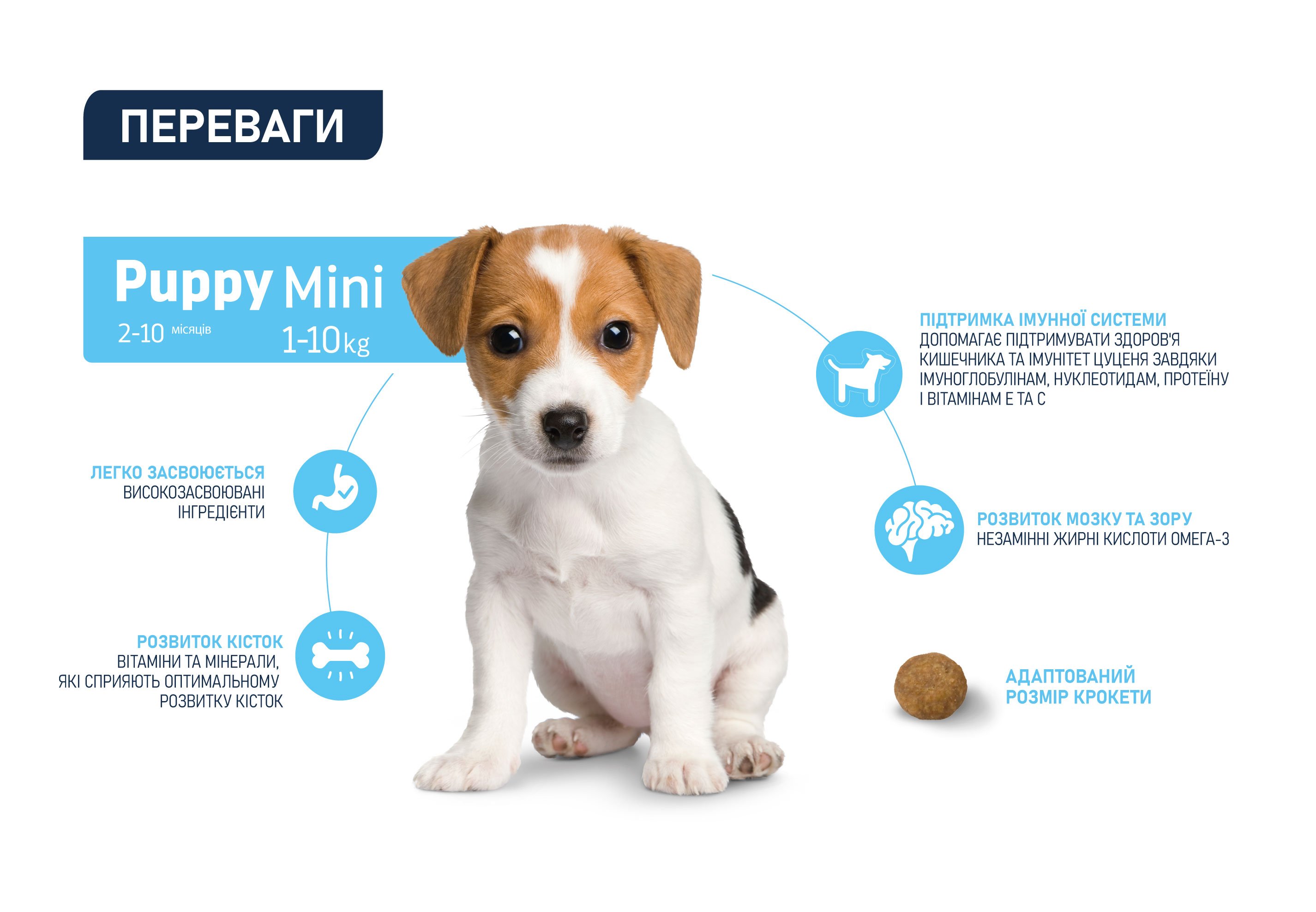 Сухий корм для цуценят маленьких порід Advance Active Defense Puppy Mini з куркою та рисом 700 г - фото 4