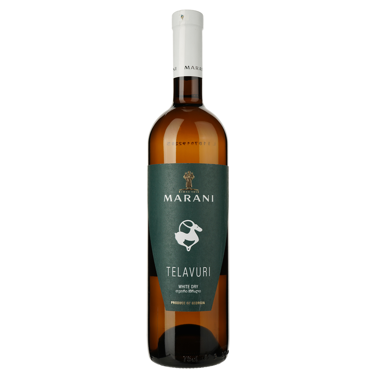 Вино Marani Telavuri, біле, сухе, 12%, 0,75 л (414594) - фото 1