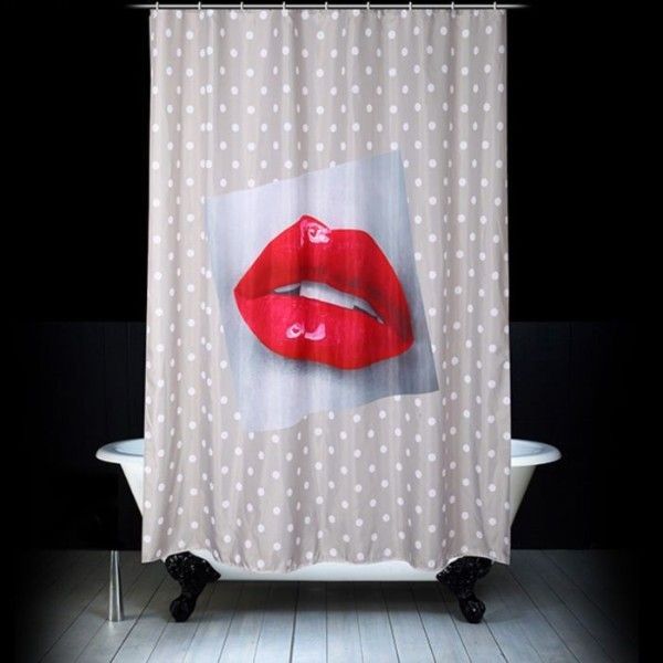 Шторка для ванної кімнати Stenson R89756, 180х180 см поцілунок (26308) - фото 3