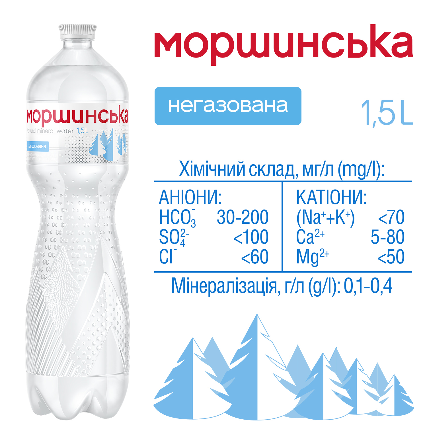 Мінеральна вода Моршинська негазована 1.5 л - фото 3