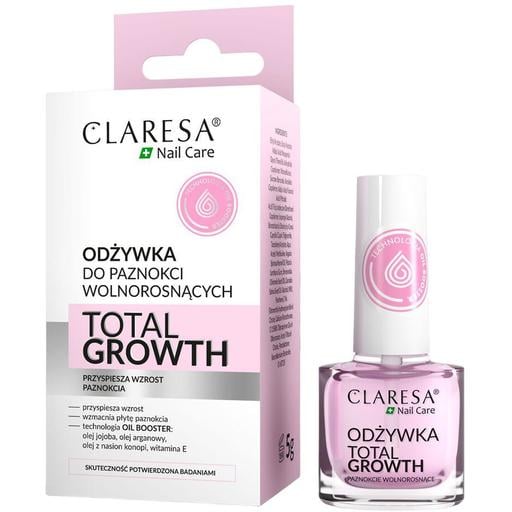 Средство для ногтей Claresa Total Growth, ускоряет рост, придает блеск и укрепляет, 5 г. - фото 1