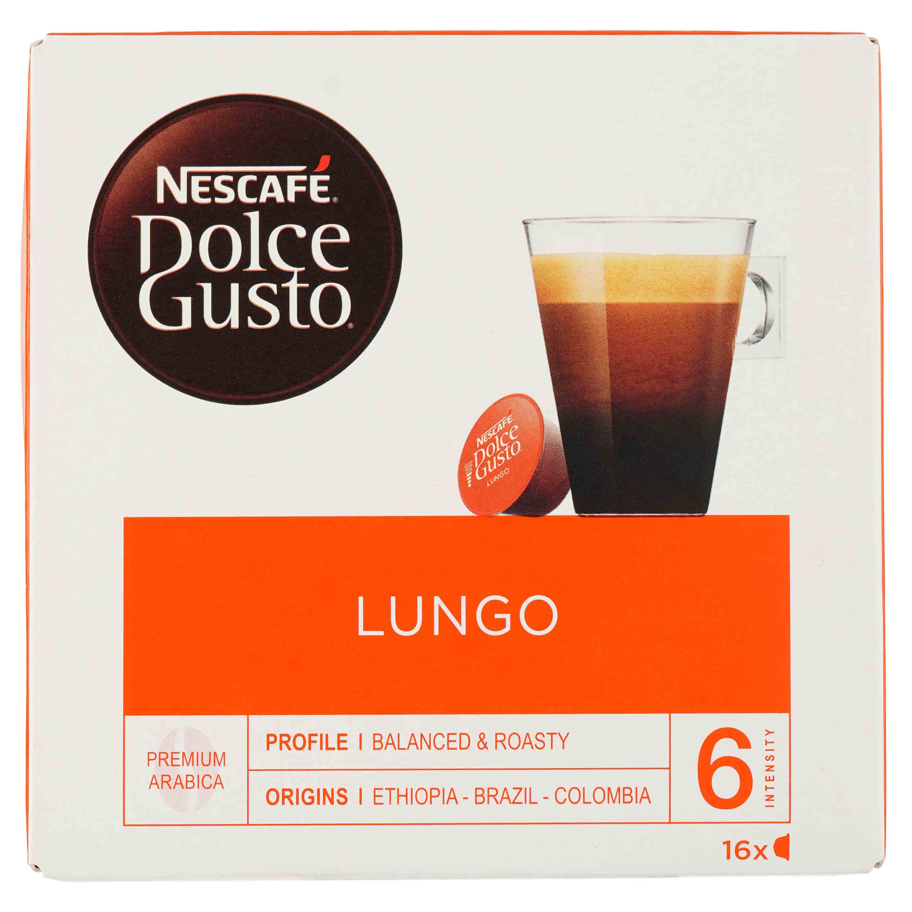 Кава в капсулах Nescafe Dolce Gusto Lungo 16 шт. 104 г - фото 1