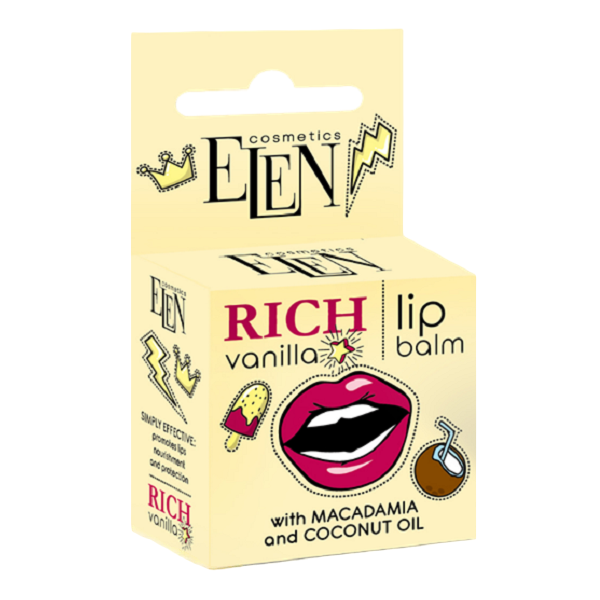 Бальзам для губ Elen Cosmetics Rich Vanilla, 9 мл - фото 1