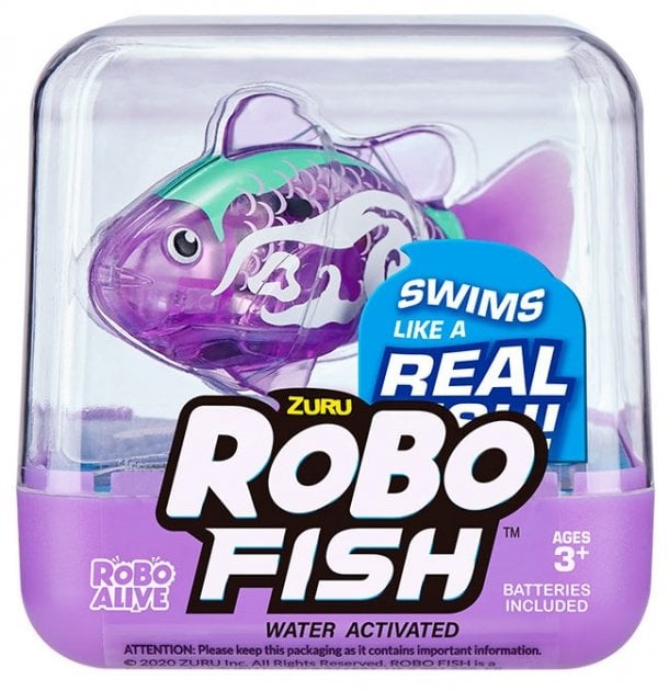 Інтерактивна іграшка Robo Alive Роборибка фіолетова (7125SQ1-1) - фото 1