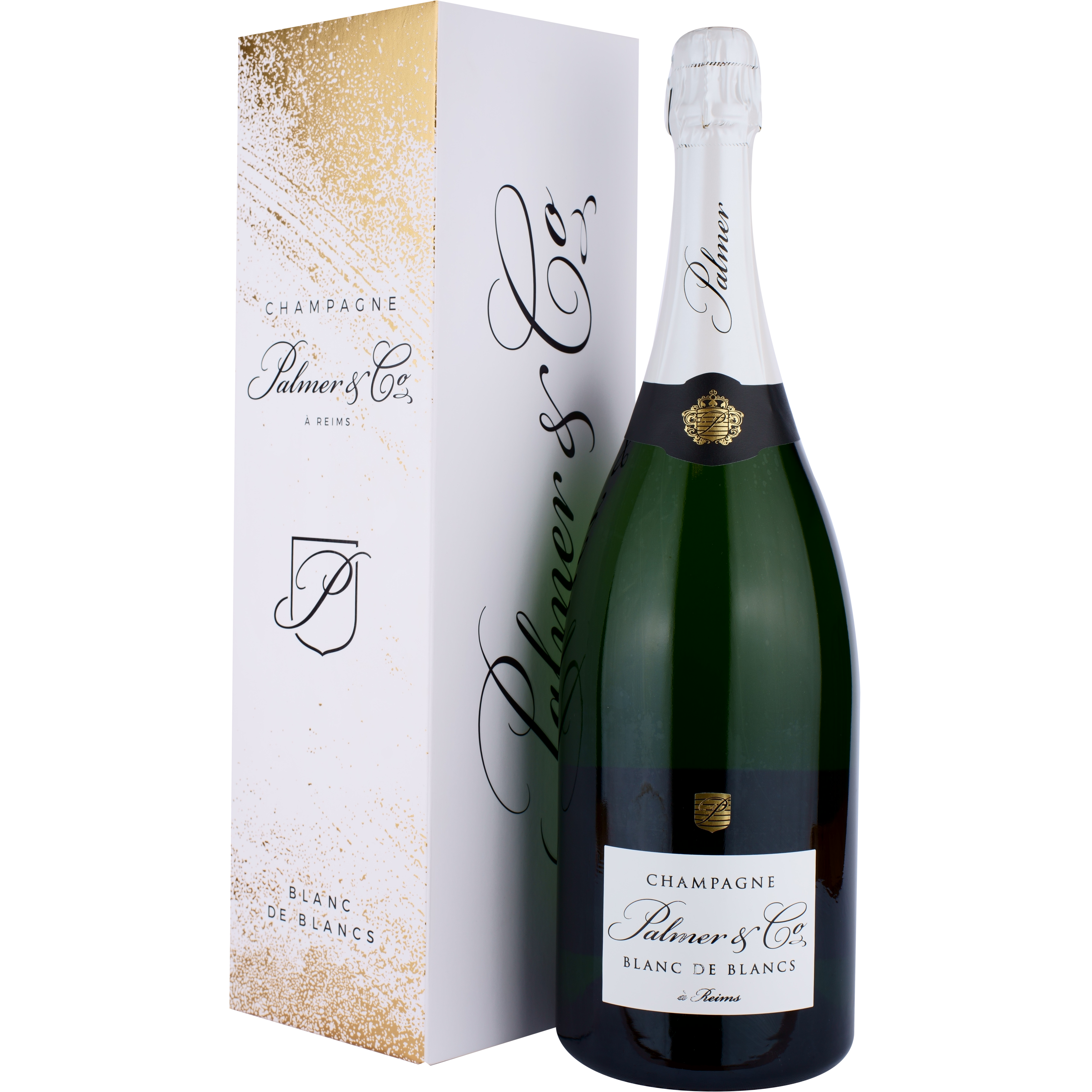 Шампанське Palmer & CoChampagne Brut Blanc de Blancs AOC, біле, брют, 1,5 л - фото 1