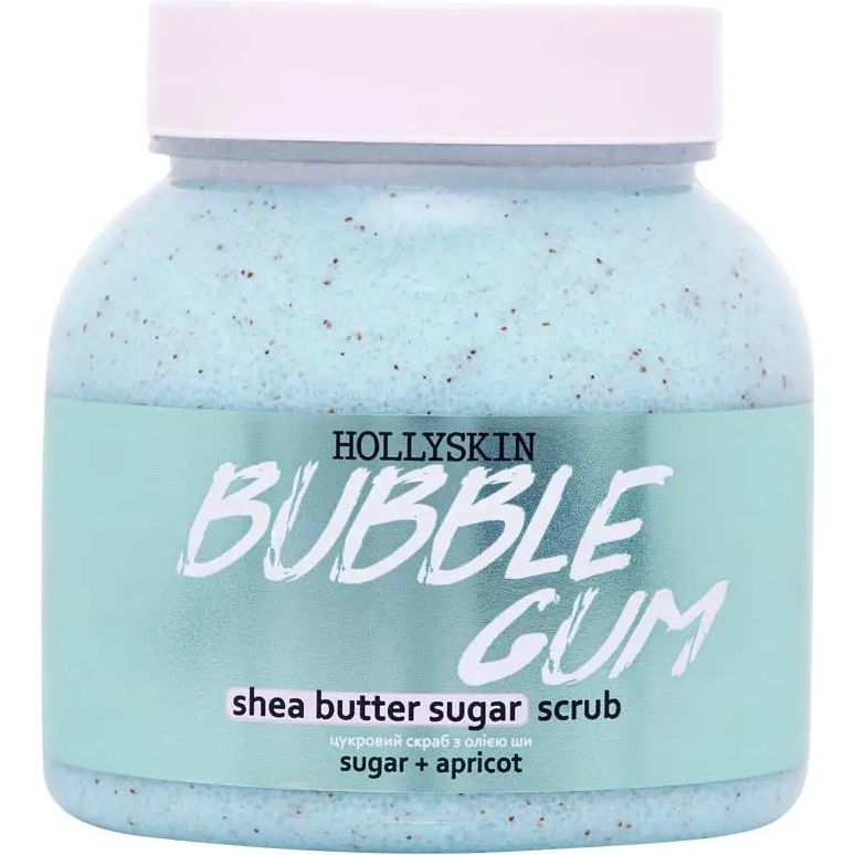 Сахарный скраб Hollyskin Bubble Gum, с маслом ши и перлитом, 350 г - фото 1