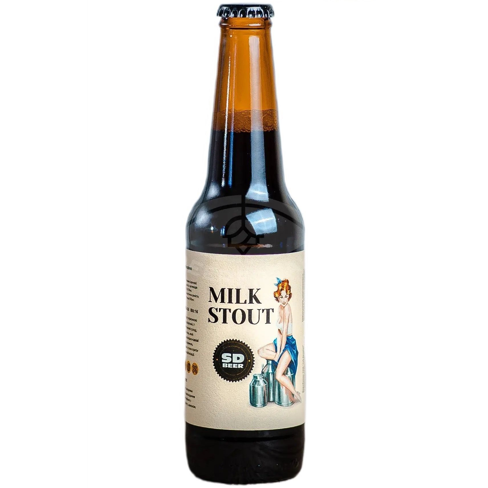 Пиво Uncle Beer Milk Stout верхового бродіння 6.6% 0.33 л - фото 1